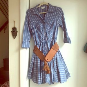 New w/o tags - Button down shirt dress with belt